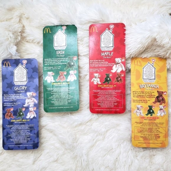 Ty Beanie Baby Bears International Collection 4 NEW - Picture 2 of 9